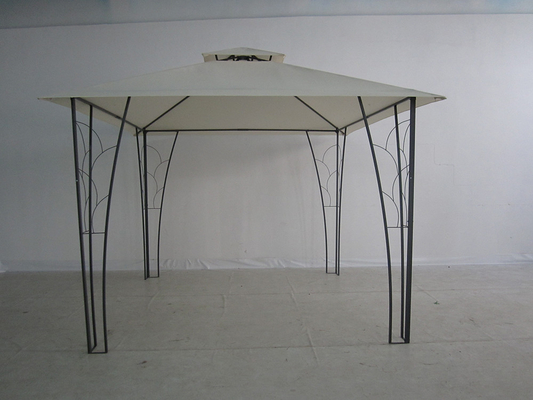 3*3M Double Top Pergola Gazebo Metal Decorated Ideal for Weddings and Events