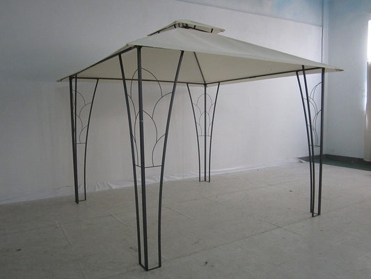 3*3M Double Top Pergola Gazebo Metal Decorated Ideal for Weddings and Events