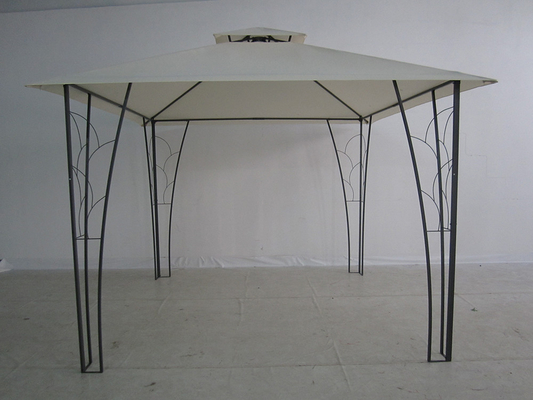 3*3M Double Top Pergola Gazebo Metal Decorated Ideal for Weddings and Events