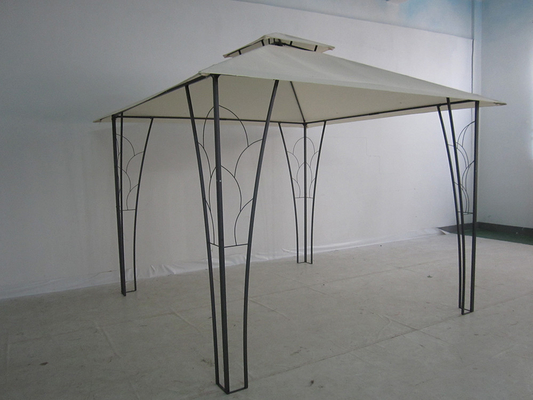 3*3M Double Top Pergola Gazebo Metal Decorated Ideal for Weddings and Events
