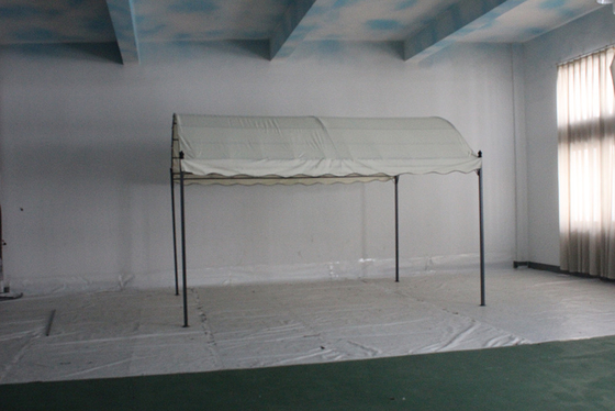 Not Coated Steel Enclosed Modern Waterproof Outdoor BBQ Camping Patio Solar Gazebo