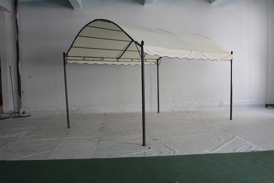 Not Coated Steel Enclosed Modern Waterproof Outdoor BBQ Camping Patio Solar Gazebo