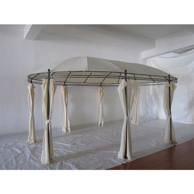 Metal Type Steel Round Outdoor Patio Garden Canopy Party Gazebo with Collapsible Frame