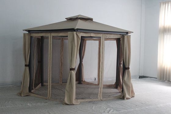 Outdoor Garden Foldable Gazebo Pergola with Easy Assembly and Pvc Coated Frame Finishing