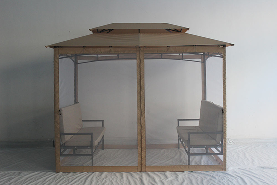 Easily Assembled Waterproof Luxury Outdoor Gazebo 2*2.9*2.45M for Garden Backyard Decking