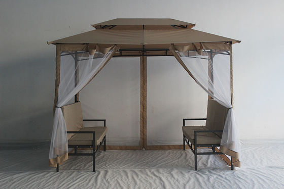 Easily Assembled Waterproof Luxury Outdoor Gazebo 2*2.9*2.45M for Garden Backyard Decking