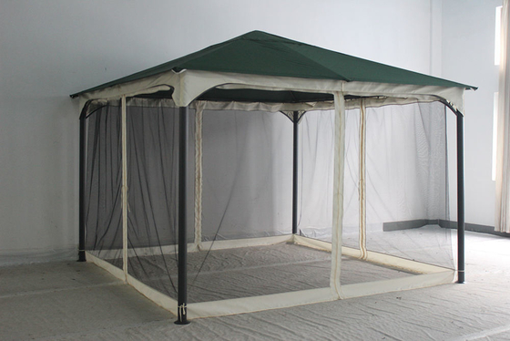 Polyester Canopy and Mosquito Netting for Garden Easy Up Folding Outdoor Steel Gazebo