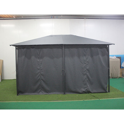 Outdoor Courtyard Garden Gazebo Activity Tent with Collapsible Frame and Umbrella