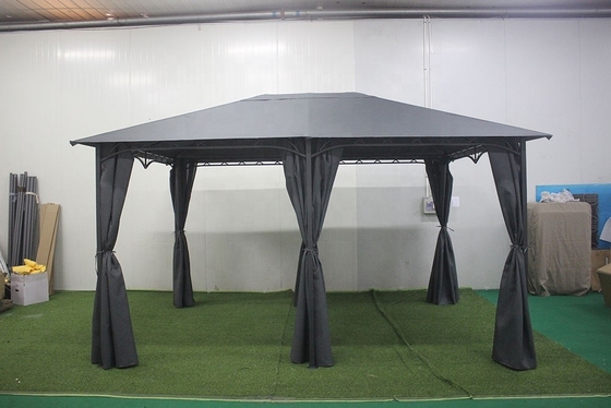 PA Coated Frame Courtyard Replacement Gazebo Canopy Sunshade Polyester Pavilion Dome