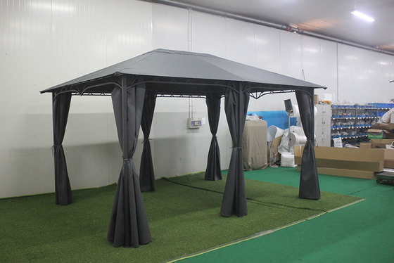 PA Coated Frame Courtyard Replacement Gazebo Canopy Sunshade Polyester Pavilion Dome