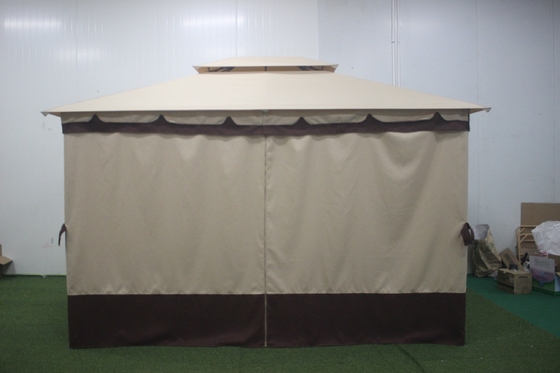 Metal Outdoor Gazebo for Garden Double Topped 3x4x2.7m Optional Metal Type Metal