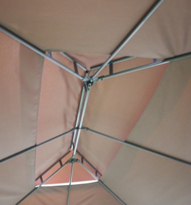 3X4M Pergola Double Topped Metal Outdoor Gazebo for Garden Entertaining