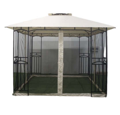 3x3x2.7M Steel Outdoor Double Topped Gazebo for Patio Canopy Party Outdoor Sanctuary