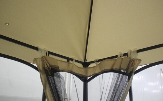 3x3x2.7M Steel Outdoor Double Topped Gazebo for Patio Canopy Party Outdoor Sanctuary