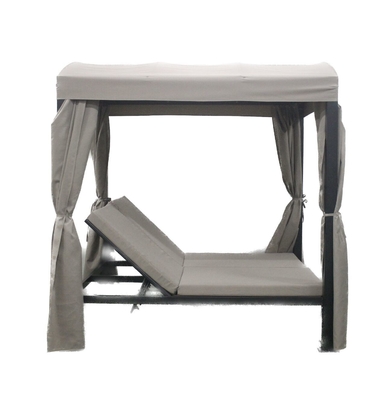Polyester Fabric 2.08*2.2*1.8M Gazebo Convertible Bed for Porch Backyard Sunbathing