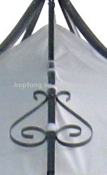Popular 3*3*2.65m Single Roof Garden Pergola with Decorative Luxury and Arbours Design