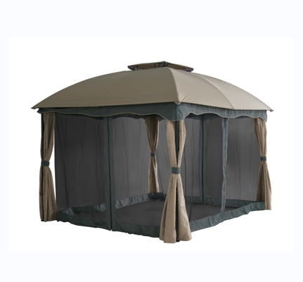Alu. Frame 3x3.65x2.75M Double Topped Garden Gazebo with Netting Netting Included