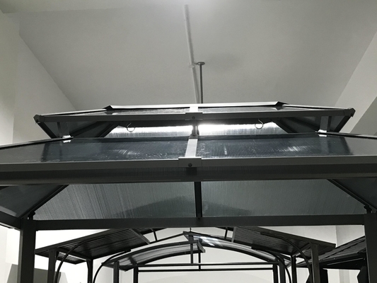 Double Topped Polycarbonate Board Gazebo 2.35X1.7X2.45M for Outdoor Pergolas Bridge