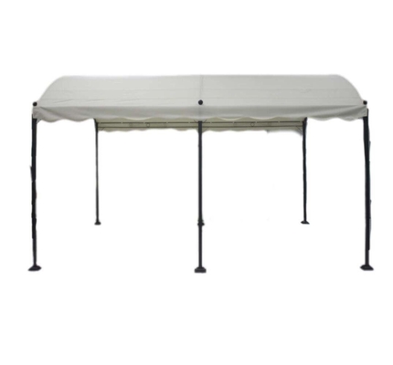 PVC 3x4x2.75M Curved Iron Outdoor Gazebos Arches Arbours Pergolas Bridge For Garden