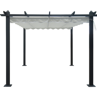 Customized 2.96X2.96X2.25M Garden Outdoor Gazebo with Aluminum Frame and Removable Cover