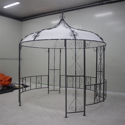 Steel Metal Customized Dia3*2.9m Garden Gazebo for Outdoor Relaxation and Entertaining