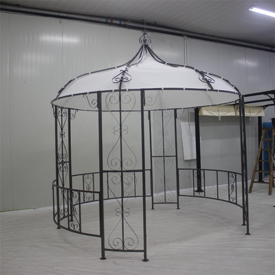 Steel Metal Customized Dia3*2.9m Garden Gazebo for Outdoor Relaxation and Entertaining