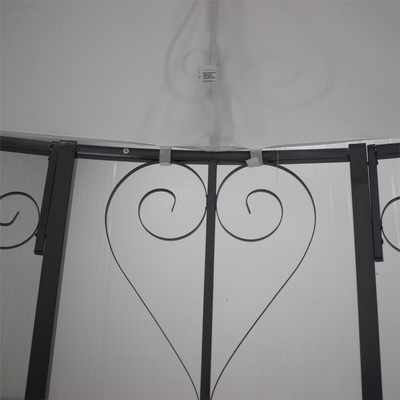 Steel Metal Customized Dia3*2.9m Garden Gazebo for Outdoor Relaxation and Entertaining
