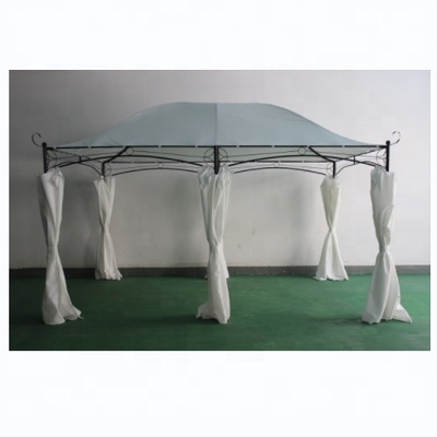 Metal and Hemlock Spruce Garden Canopy Pergola Tent Screen with Rust-Resistant Frame
