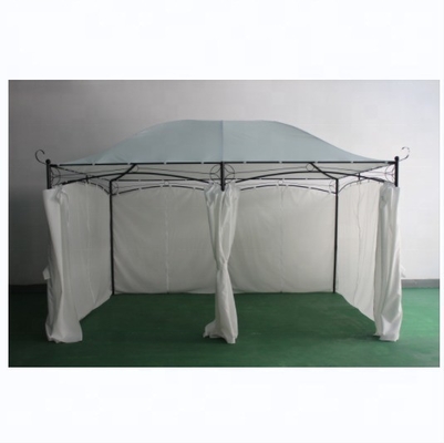 Metal and Hemlock Spruce Garden Canopy Pergola Tent Screen with Rust-Resistant Frame