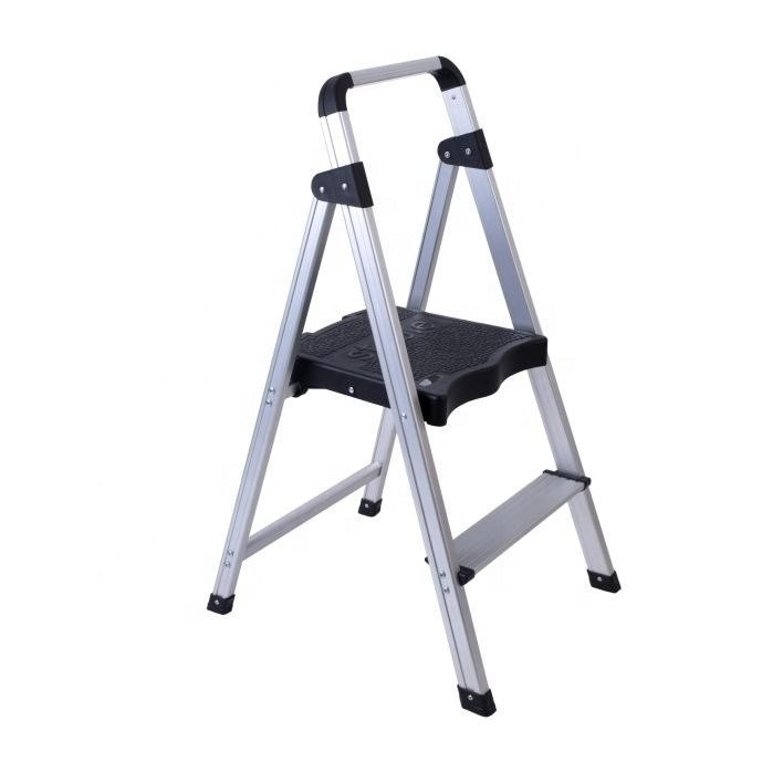 Customizable Steel Nylon Portable Folding A-Frame Ladder Shelf with Extendable Work Platform