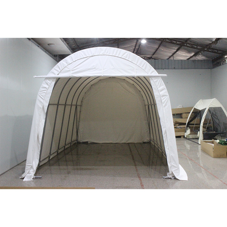 Removable Sidewalls Doors 400*730*330cm Heavy Duty Carport for Backyard and Camping