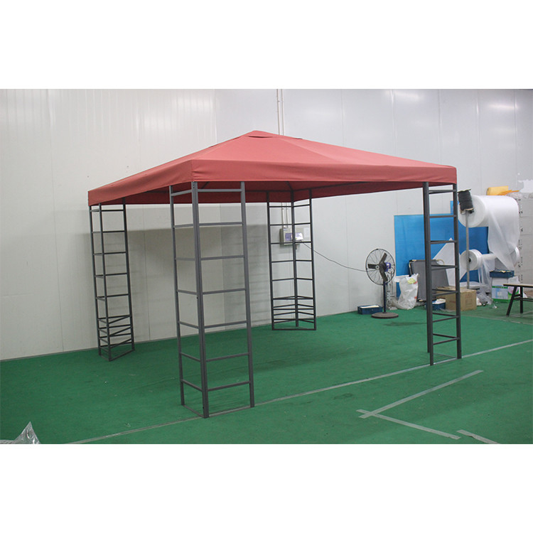 Outdoor Garden Patio 3*3*2.55M Rectangle Double Tops Gazebo in Large Size Package