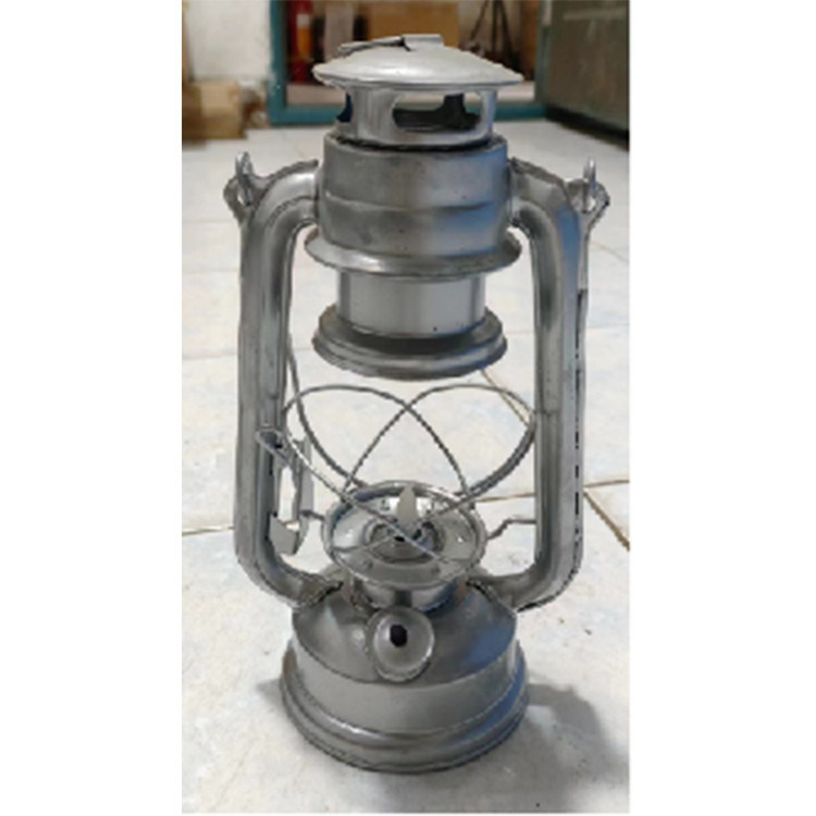 Sliver Metal Type Vintage Glass Decor Camp Hanging Light Large Capacity Kerosene Oil Lamps