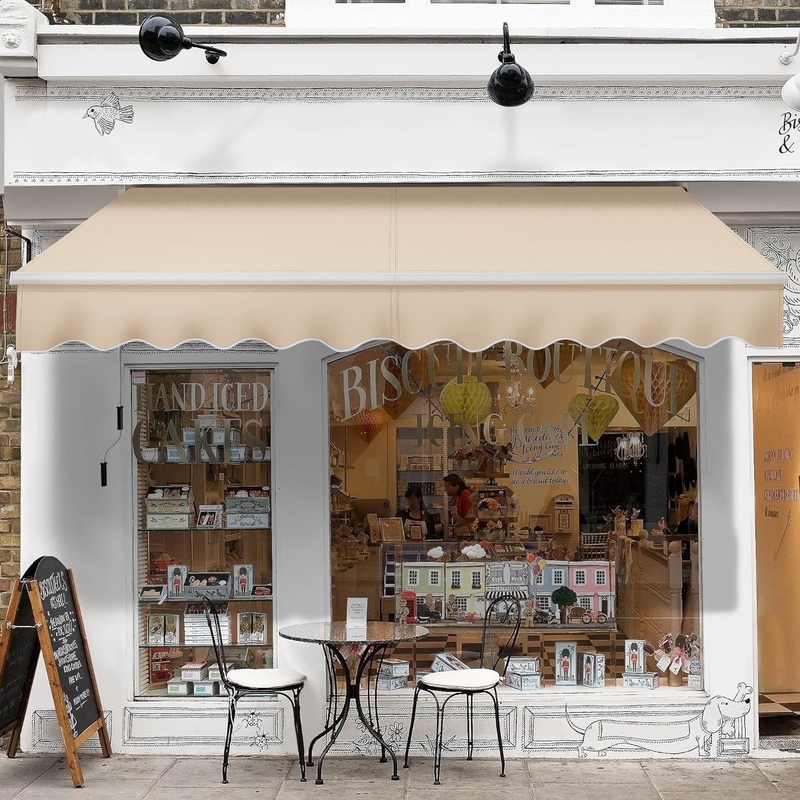 Aluminum Frame Fully Open Type Sunshade Awning KD Ideal for Customer Requirements