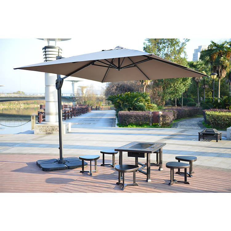 Luxury Hand Umbrella for Custom Patio Garden Collapsible Outdoor Furniture 3m 150cm