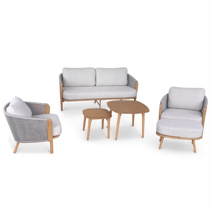 Aluminum Frame Luxury Table Bistro Set for Outdoor Garden Furniture Customized Color