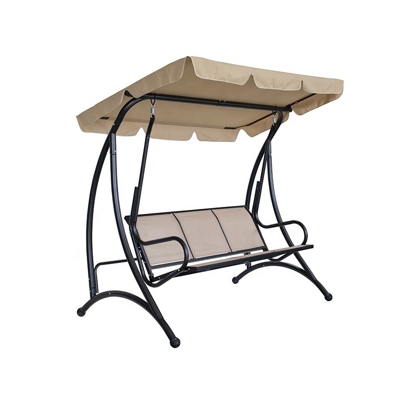 Modern Garden Patio Swing Chair with Canopy Pergola Gazebo Outdoor Cushioned Bench Bed