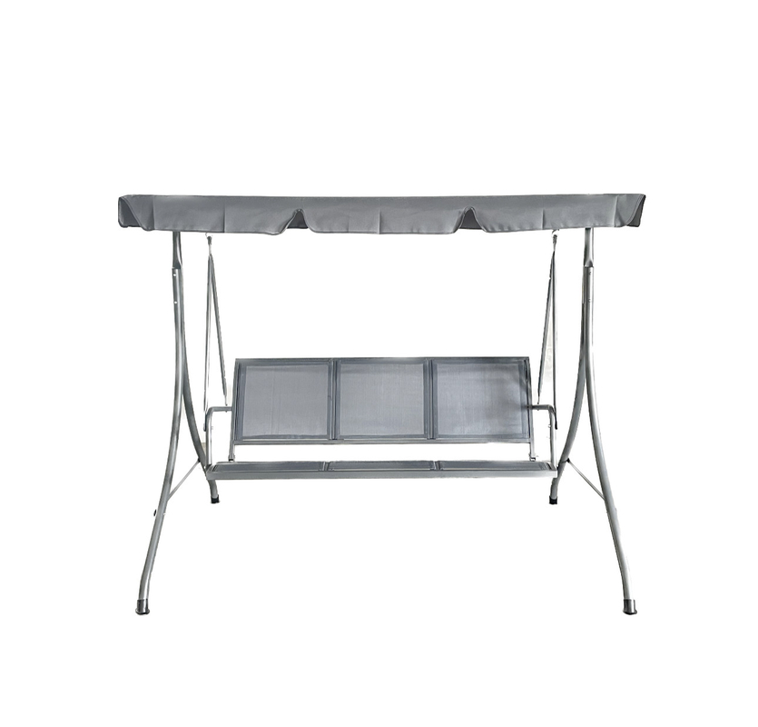 Metal type metal Roof Outdoor Hanging Swing Bed Chair for 3 Persons Patio Garden