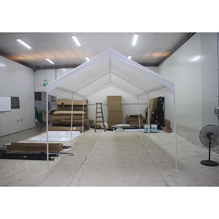 Metal Frame Outdoor Storage Shed 3 x 6 ft Canopy for Bike Motorcycle Portable Shelter