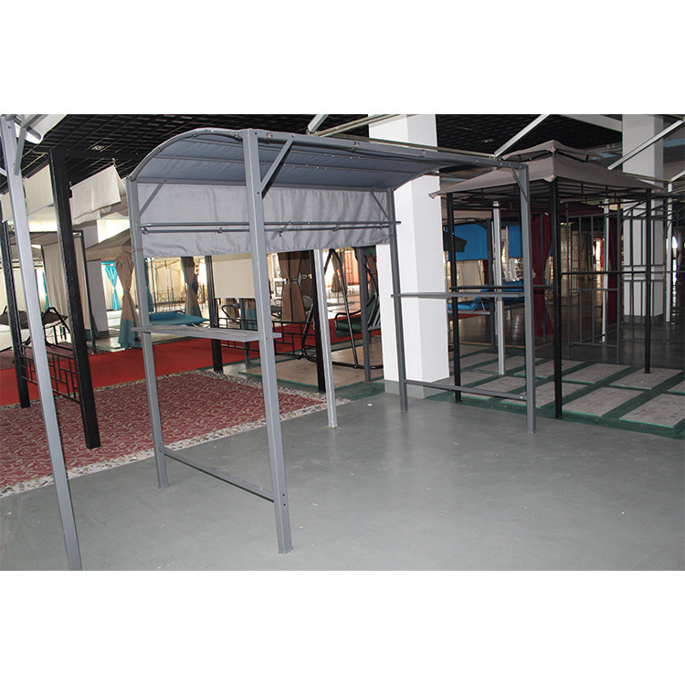 Steel Frame Gazebo Pavilion Pergola with 2.45*1.37*2.15M Size and Collapsible Design