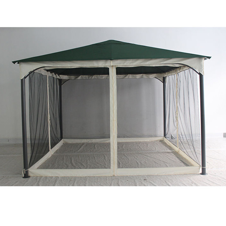 3.5*3.5*2.75M Outdoor Iron Gazebo with Steel Tube and Durable Polyester Coating