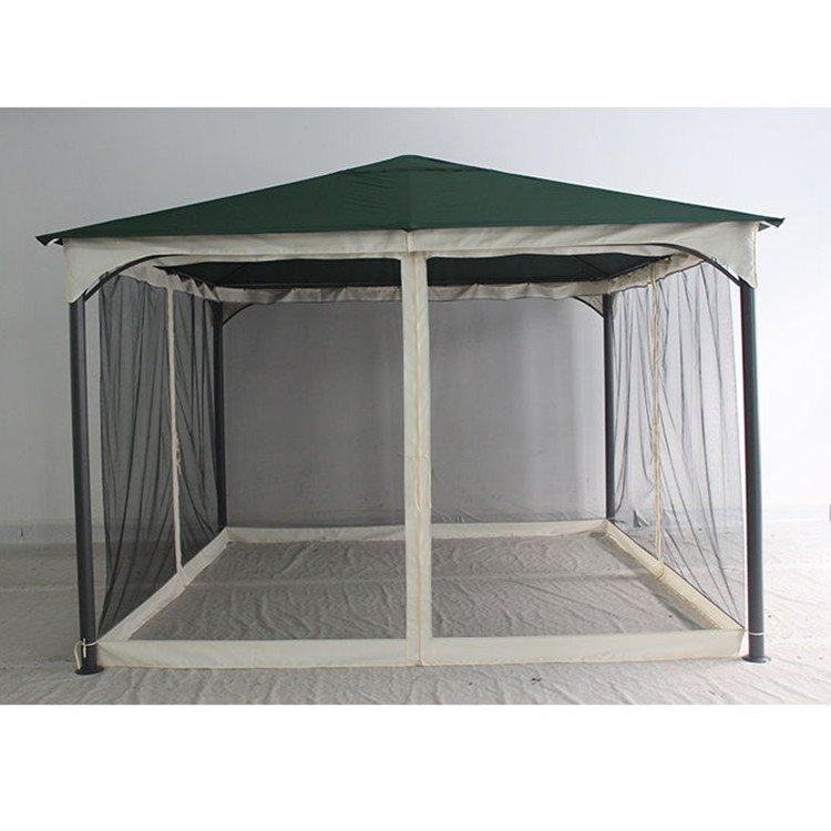Casual and Outdoor Activities Iron Frame Outdoor Patio Gazebo with Polyester Material