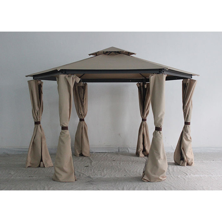 Polyester Gazebo with Mosquito Net and Side Curtains Upgrade Your Outdoor Living Area