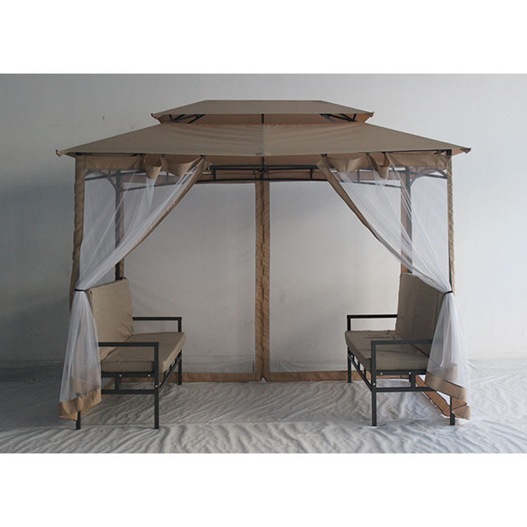 Easily Assembled Waterproof Luxury Outdoor Gazebo 2*2.9*2.45M for Garden Backyard Decking