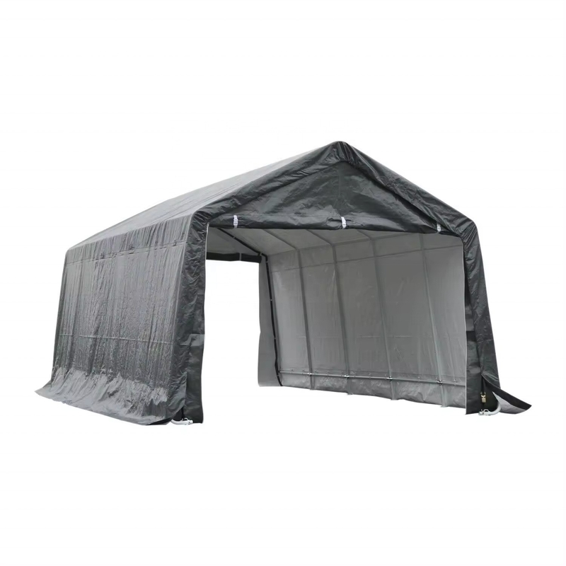 Car Parking Large Canopy Garage Tent with Steel Galvanized Frame and PE Roof Material
