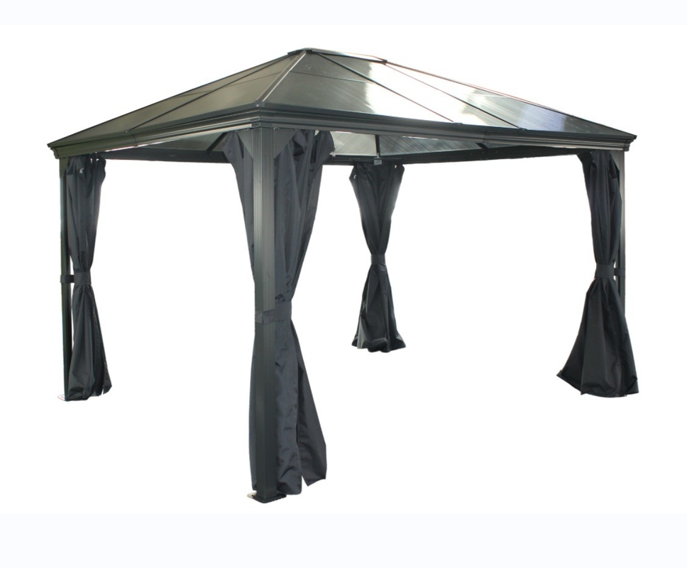 Outdoor Gazebo for Garden Supplies 3x3.65x2.6M Single Topped Polycarbonate Roof
