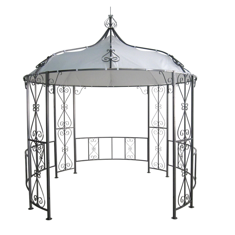 Polyester Fabric Material 3*2.9M Openwork Pattern Spire High Energy Gazebo for Garden