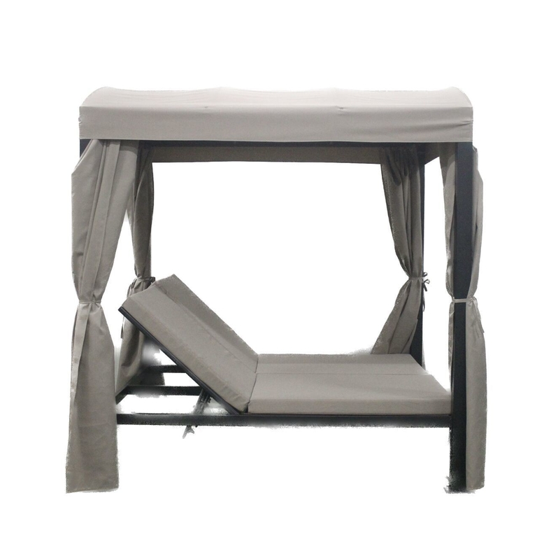 Polyester Fabric 2.08*2.2*1.8M Gazebo Convertible Bed for Porch Backyard Sunbathing