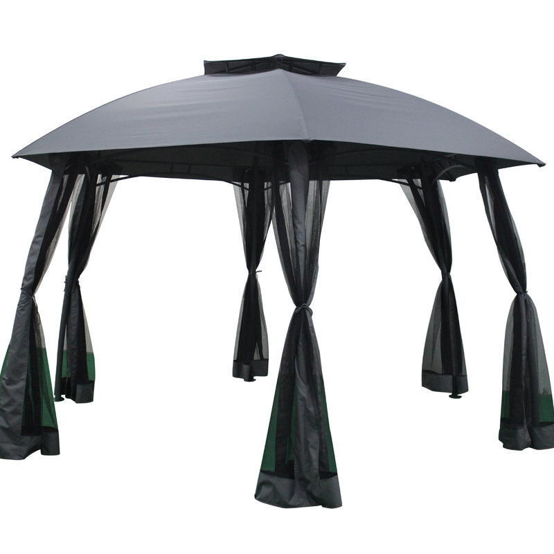 Transform Your Outdoor Space with a Customized and Functional Hexagonal Steel Gazebo