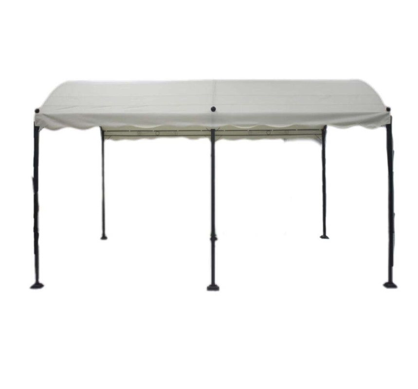 PVC 3x4x2.75M Curved Iron Outdoor Gazebos Arches Arbours Pergolas Bridge For Garden